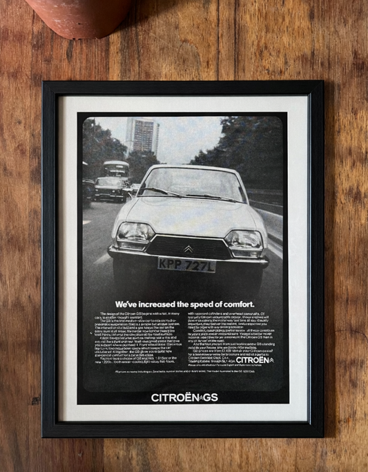 Vintage Citroen GS advertisement c1971
