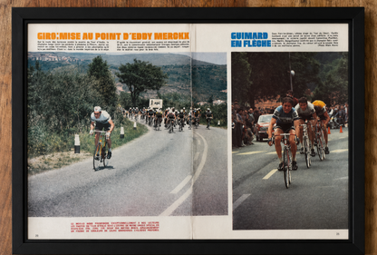 Vintage cycling print 1972 Eddy Merckx