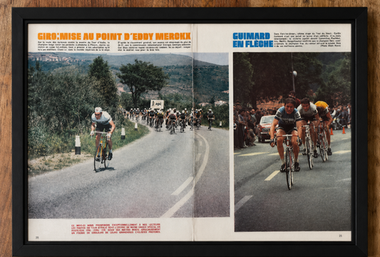 Vintage cycling print 1972 Eddy Merckx