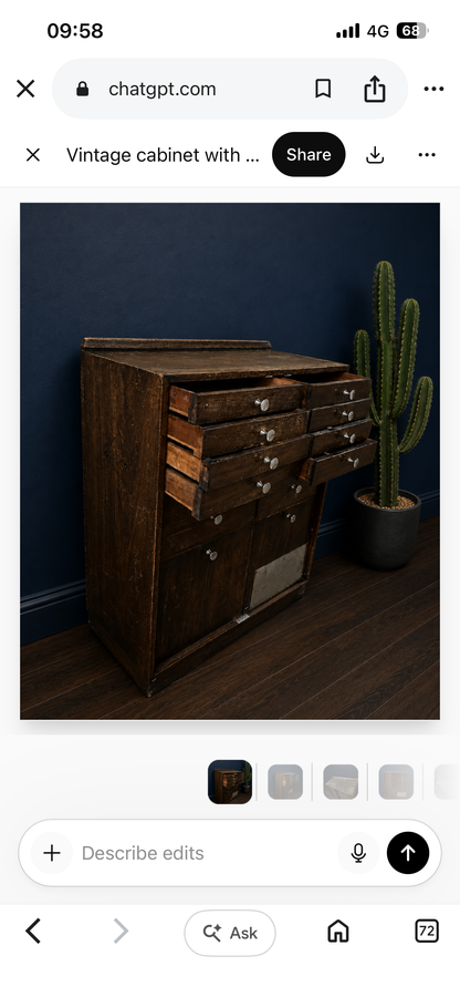 Reclaimed Dentistry Drawers c1931