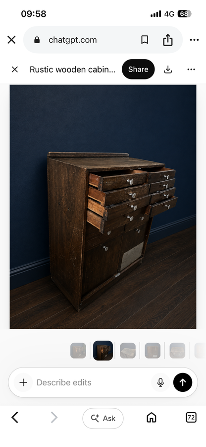 Reclaimed Dentistry Drawers c1931