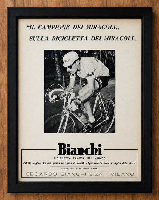 Giro d'italia Magazine Bianchi Fausto Coppi artwork 1963