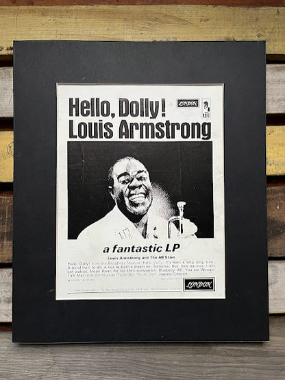 Vintage Jazz Journal Magazine cover Artwork - Louis Armstrong