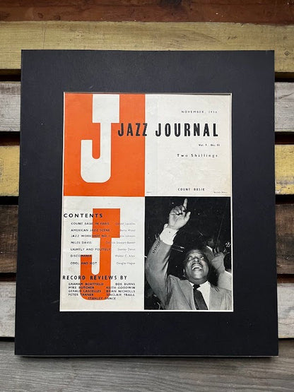 Vintage Jazz Journal Magazine cover Artwork - Count Basie 1956