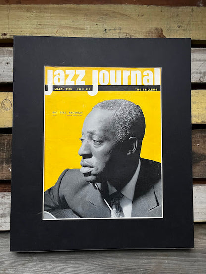 Vintage Jazz Journal Magazine cover Artwork - Big Bill Broonzy 1958