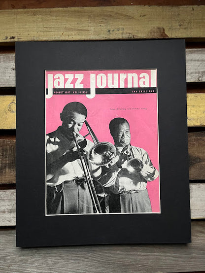 Vintage Jazz Journal Magazine cover Artwork - Louis Armstrong 1957