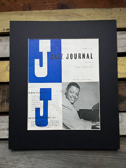 Vintage Jazz Journal Magazine cover Artwork - Oscar Peterson 1956