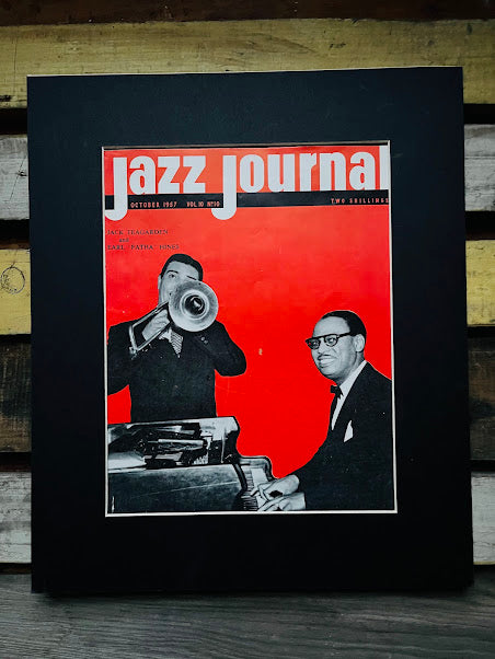 Vintage Jazz Journal Magazine cover Artwork -Earl 'Fatha' Hines 1957