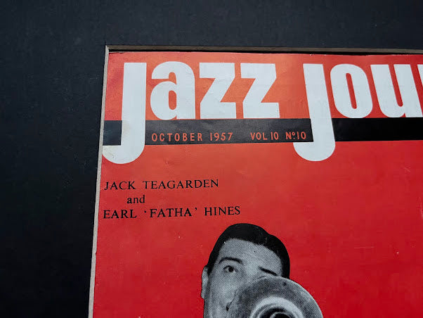 Vintage Jazz Journal Magazine cover Artwork -Earl 'Fatha' Hines 1957