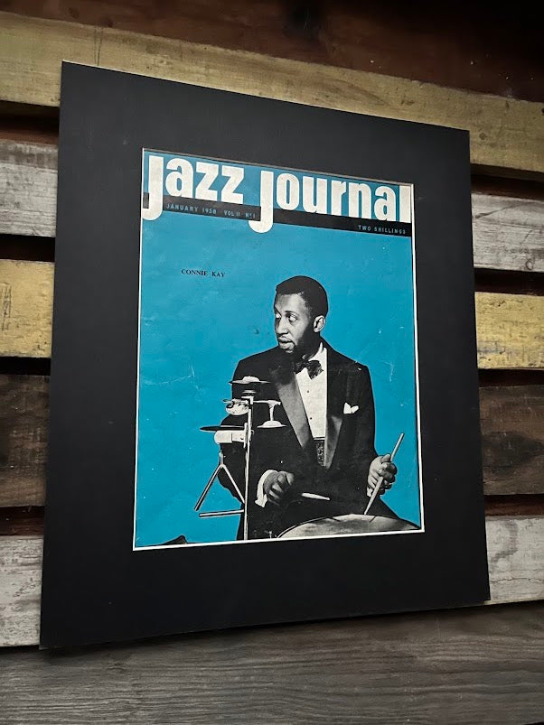 Vintage Jazz Journal Magazine cover Artwork - Connie Kay 1958