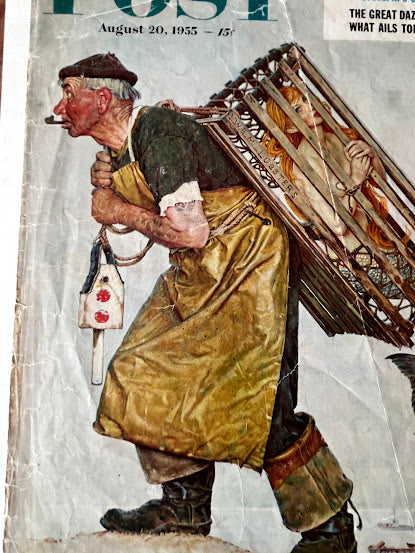 Norman Rockwell - Saturday evening post 1955 original magazine cover