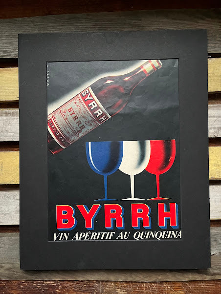 Vintage Advertising Print - Byrhh Vermouth, French, 1953