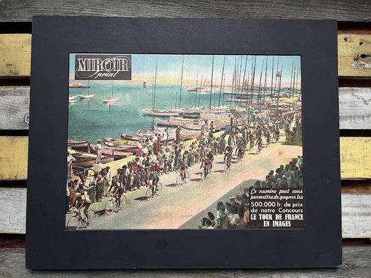 Vintage Tour de France vintage artwork -Port / Quayside 1950