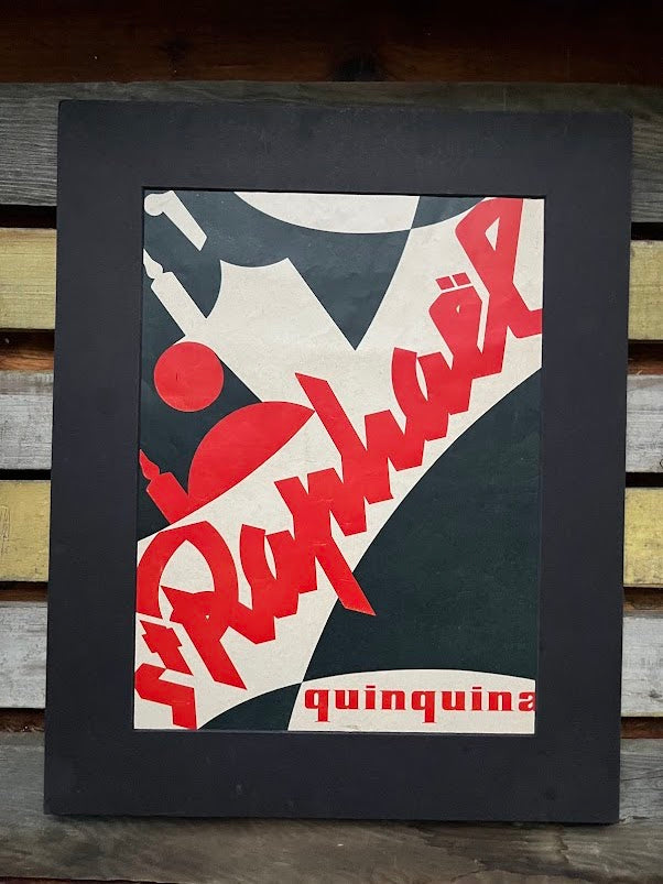 Vintage Advertising Print - Quinquina Vermouth, St Raphael, France, 1953