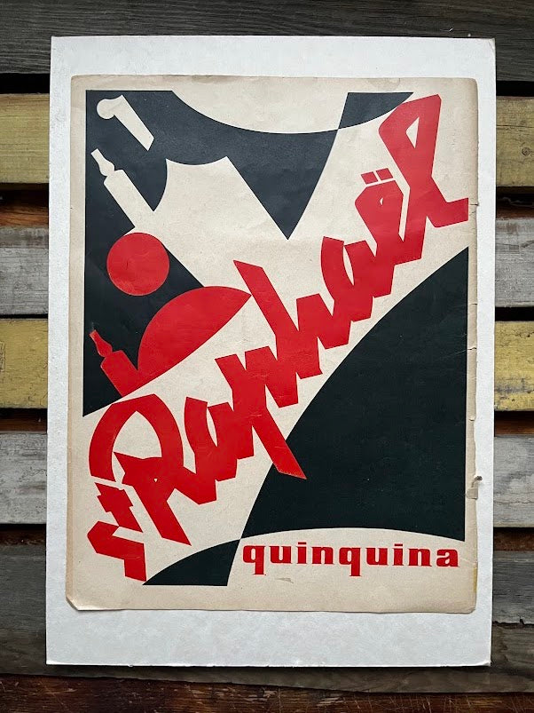 Vintage Advertising Print - Quinquina Vermouth, St Raphael, France, 1953