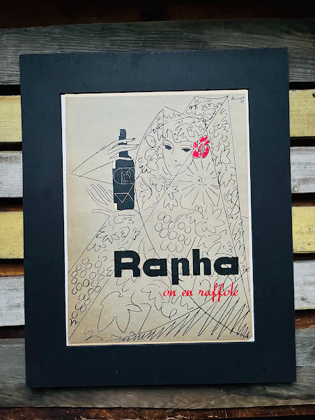 Vintage St Raphael 'Rapha' Advertising Print - Quinquina Vermouth 1950'S Charles Loupot