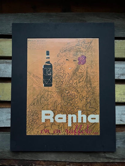 Vintage St Raphael 'Rapha' Advertising Print - Quinquina Vermouth Charles Loupot 1959