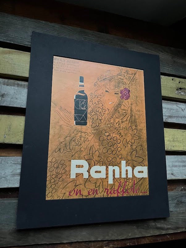 Vintage St Raphael 'Rapha' Advertising Print - Quinquina Vermouth Charles Loupot 1959