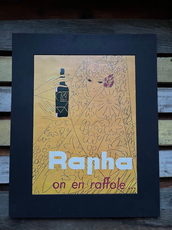 Vintage St Raphael 'Rapha' Advertising Print - Quinquina Vermouth Charles Loupot 1959