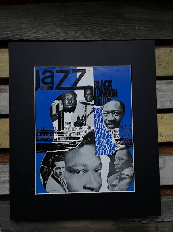 Vintage Jazz Journal Magazine cover Artwork -  Black London Blues, 1969