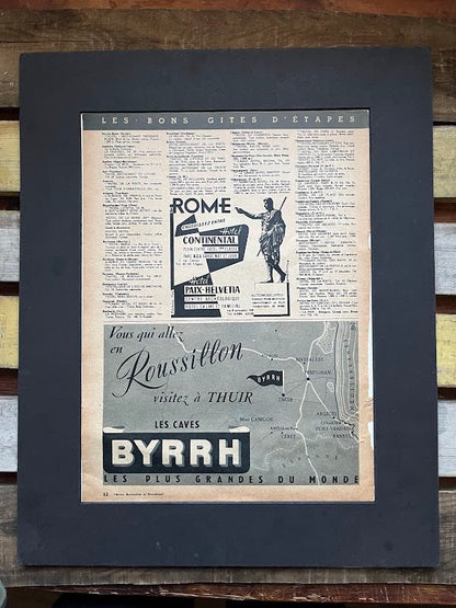 Vintage Tour de France / Byrhh vintage artwork - 1950s