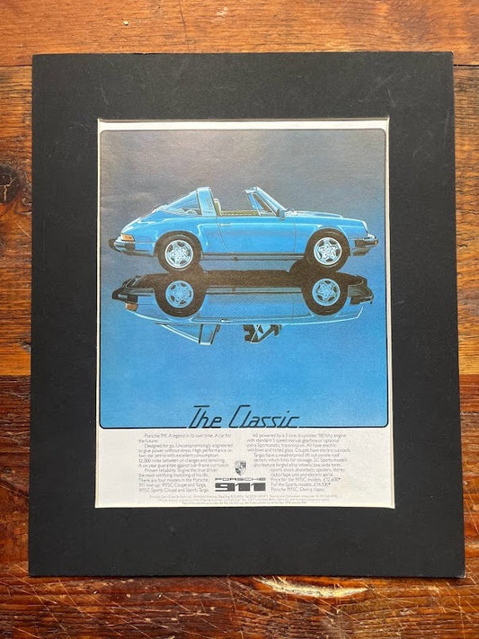 Vintage Porsche 911 Targa advertisement- c1976