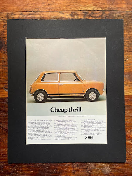 Mini 1275 GT Original 1970s advertisement