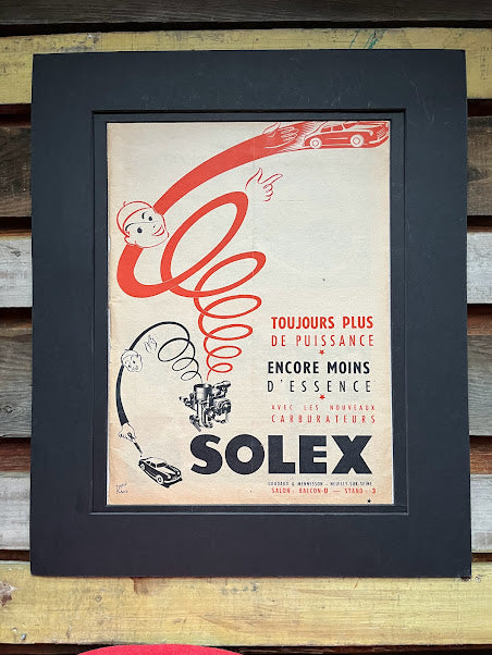 Vintage Solex  Carburettors Advertisement Print - c1952