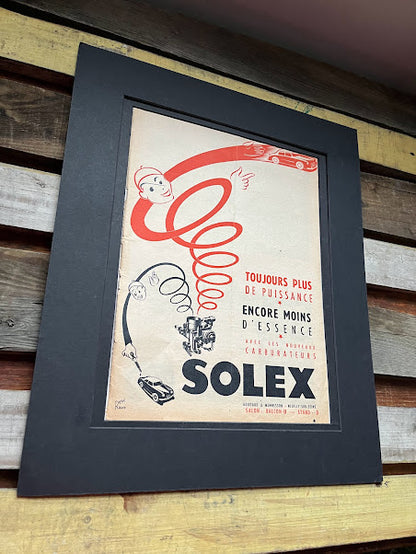 Vintage Solex  Carburettors Advertisement Print - c1952