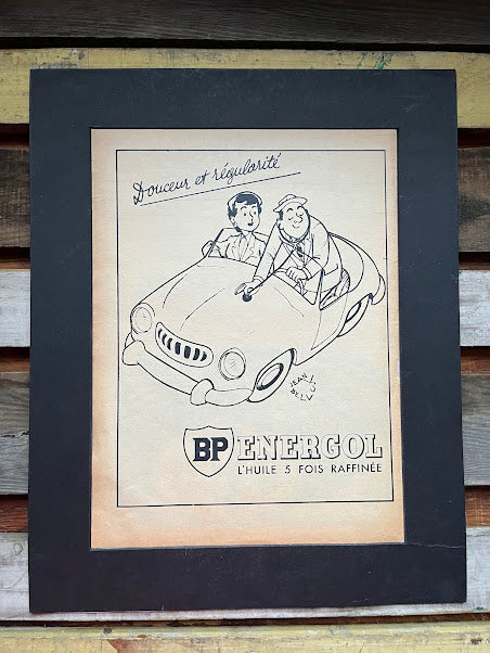 Vintage BP Energol french advertisement print 1950s