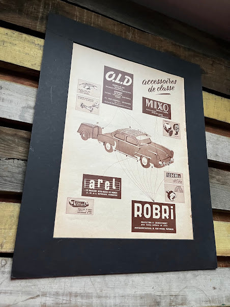 Vintage original Robri car accessories Advertisement  1950's