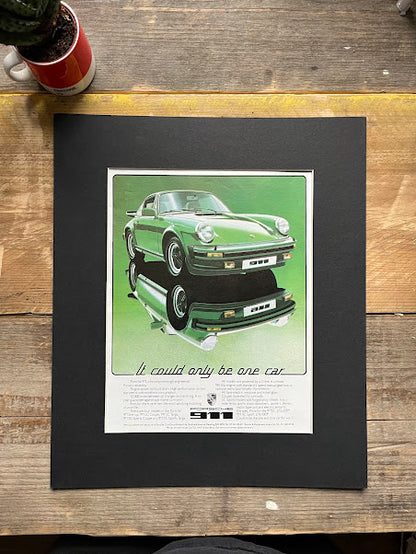 Vintage Porsche 911 Turbo advertising print 1979