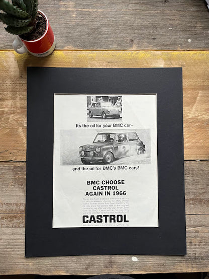 Mini Cooper / Castrol original magazine advertisement - 1963