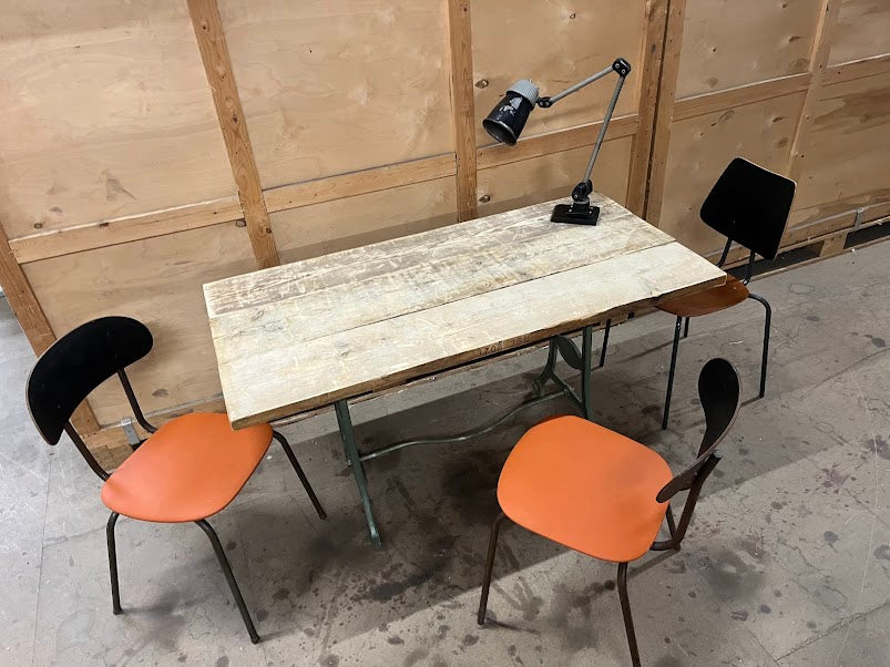 Industrial desk / table - Original with reclaimed top.