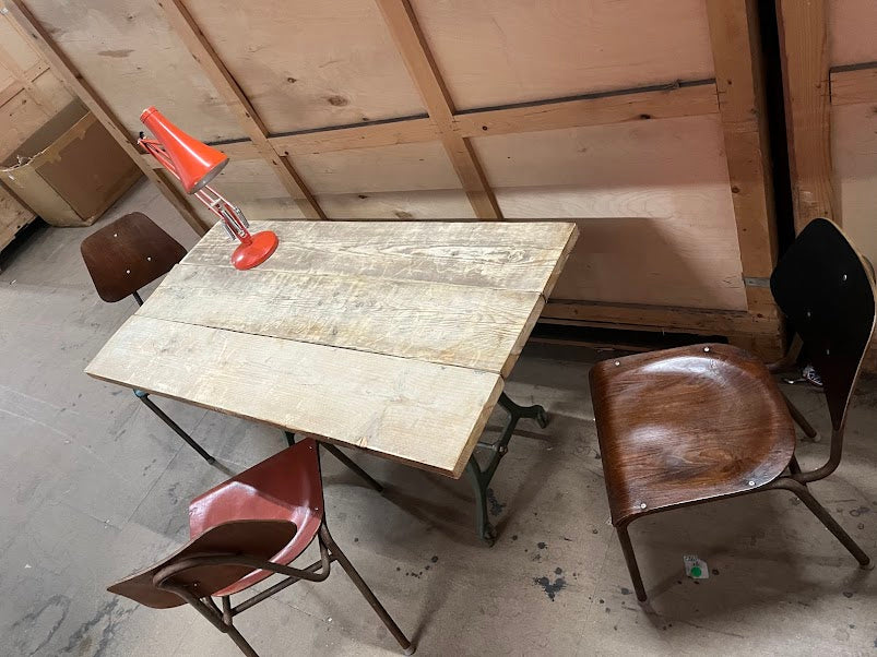 Industrial desk / table - Original with reclaimed top.