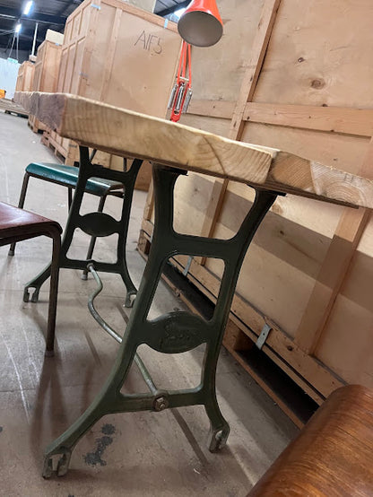 Industrial desk / table - Original with reclaimed top.