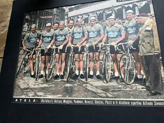 Atala Team photograph Giro d'italia Bianchi vintage cycling  print c1950