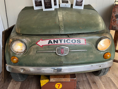 Vintage 1966 Fiat 500 front end restaurant/ cafe prop