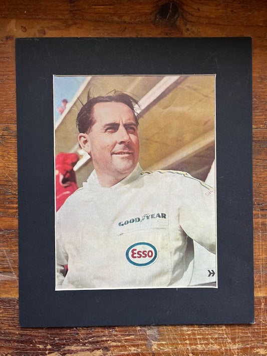 Original Jack Brabham Esso magazine artwork 1966