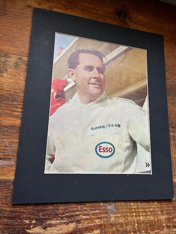 Original Jack Brabham Esso magazine artwork 1966