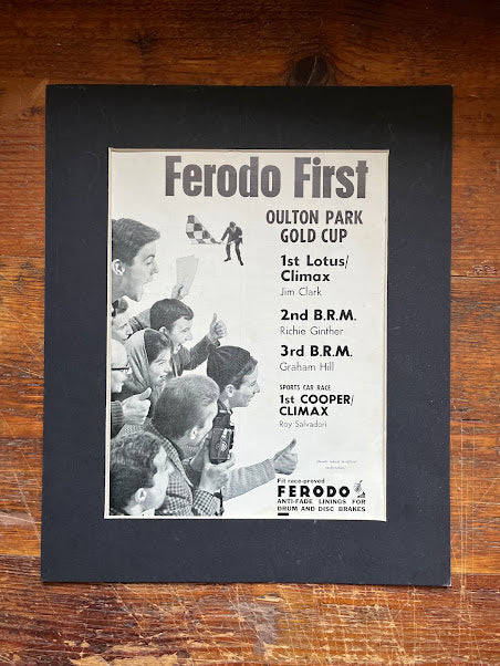 FERODO Jim Clark / Graham Hill original print advertisment