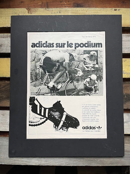 Vintage Adidas advertisement 1975 print Eddy Merckx