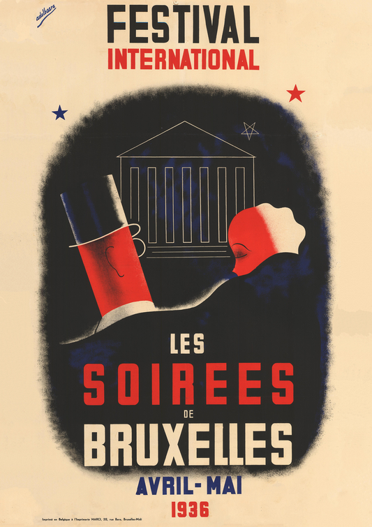 Belgian vintage Travel poster  - Brussels International Fair c1936