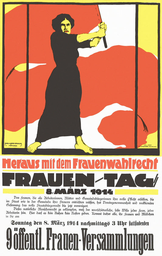 Vintage Advertising Poster - International Women's day 1914 - Germany
