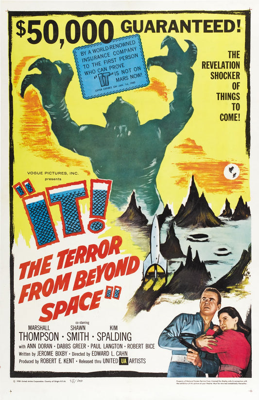 IT - The terror from beyond space" vintage movie poster - Joseph Smith