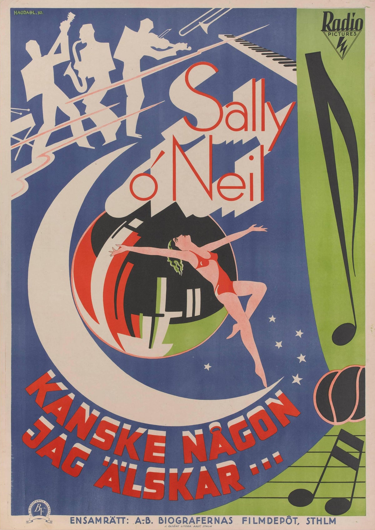 Kanske Någon Jag Älskar | Sally O’Neil Swedish Film Poster