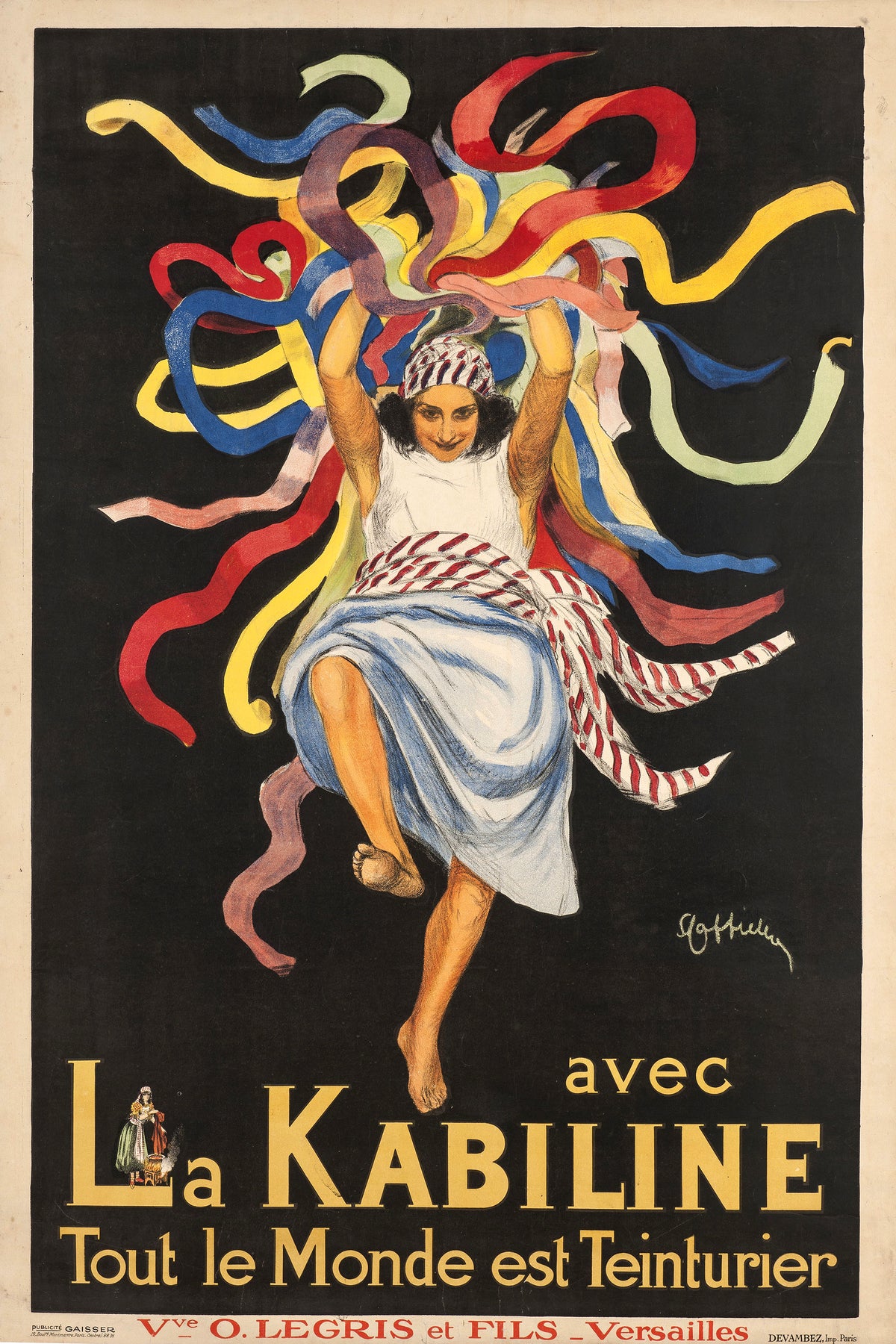 La Kabiline advertising poster by Leonetto Cappiello. c1920