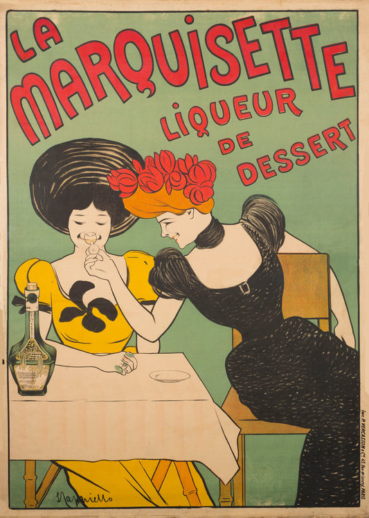 La Marquisette french liquer poster by Leonetto Cappiello, c1901