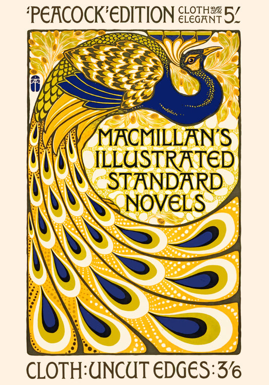 Vintage Advertising Poster - Macmillans illustrated standard novels - Albert Angus Turbayne c1896