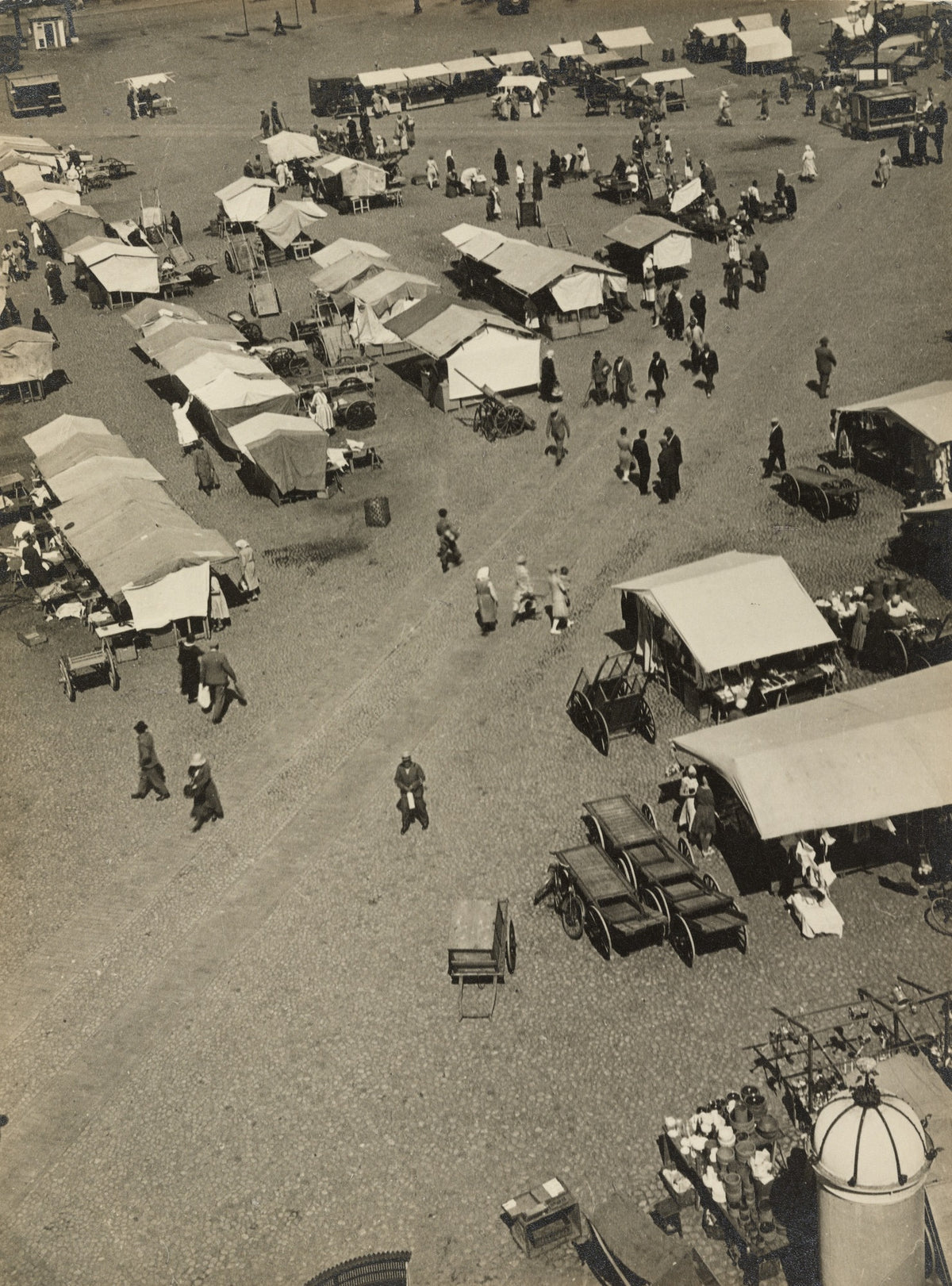 Market from Above Abo Finland 1930 | Photography Print